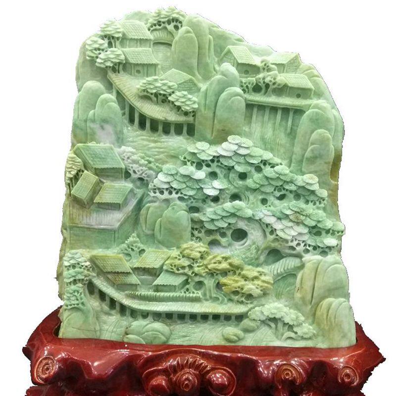 高档礼品纯天然玉雕摆件