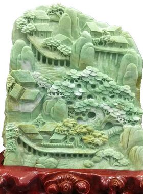 高档礼品纯天然玉雕摆件