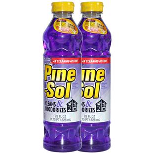 高乐氏CLOROX薰衣草派素pinesol清洁剂家用客厅多用途清洁2瓶装