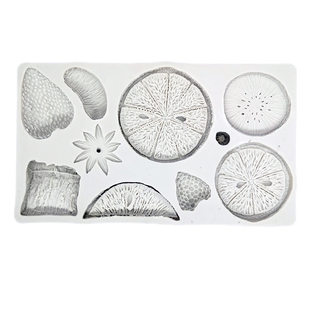 DIY草莓柠檬片橙子水果火烈鸟海星海马食品级蛋糕翻糖巧克力硅胶