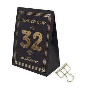 台湾Tools To Liveby网红办公文具复古镂空长尾夹金属创意燕尾夹