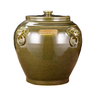 陶瓷米缸米桶储米箱家用10斤20斤50斤装带盖面粉密封储物罐防潮虫