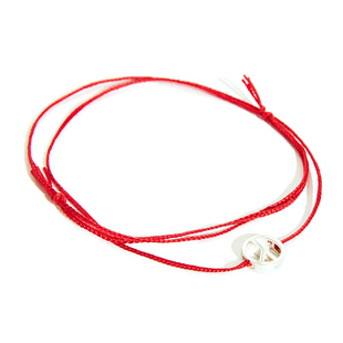 gd权志龙同款PEACEMINUSONE反战标红绳手绳手链pmo手环百搭情侣款