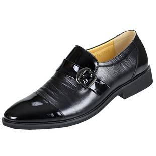 春秋小码男士商务正装皮鞋真皮35牛皮36尖头37英伦男鞋透气男单鞋