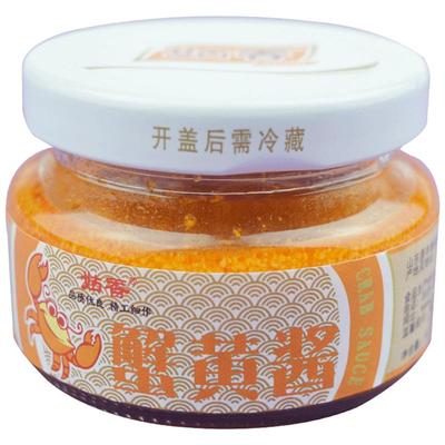 姑香蟹黄酱寿司拌饭食材美味海鲜