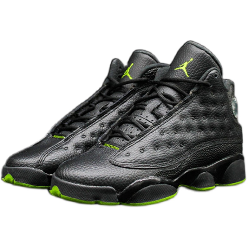 Air Jordan 13 AJ13男女黑绿珍珠黑猫篮球鞋 414574-042 884129