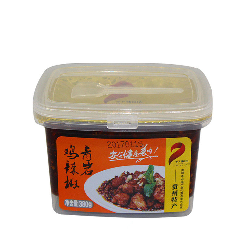 贵州特产乡下妹青岩鸡辣椒鸡辣角辣子鸡油辣椒380g盒装香辣爽口