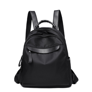 防水牛津布双肩包女韩版潮百搭帆布尼龙背包2019新款旅行中年女包