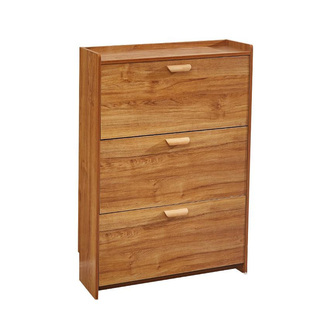 经济型鞋柜田园柚实木色人造板包邮超薄翻斗简约现代简易组装结构