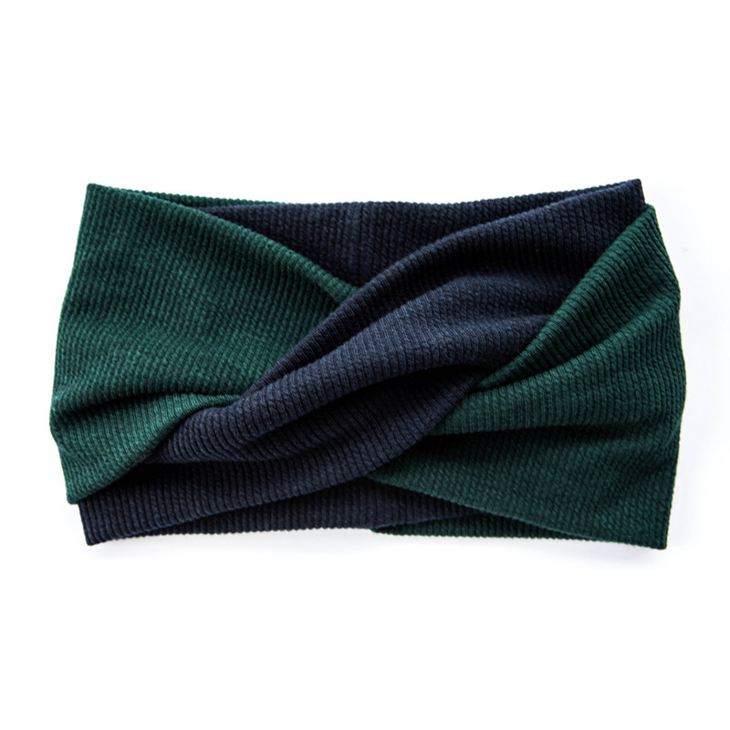 Gleerainbow发带复古墨绿帽式