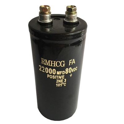 全新电解电容80V22000UF 100V 螺丝脚 变频器电容22000MFD 80VDC