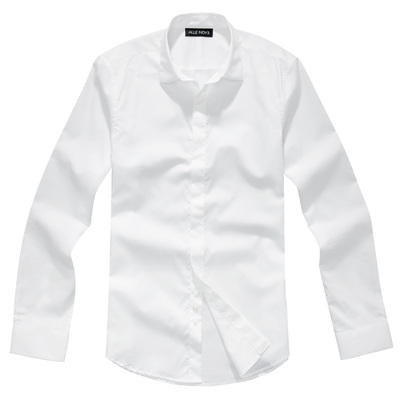allenove九点学院全棉合体白衬衫