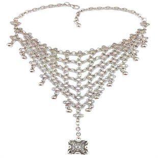 戒指手链一体欧美复古风手指链女加连手镯连体手环手背汉服手饰带