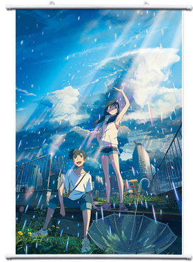 天气之子森岛帆高天野阳菜新海诚卷轴画二次元定制挂画周边海报