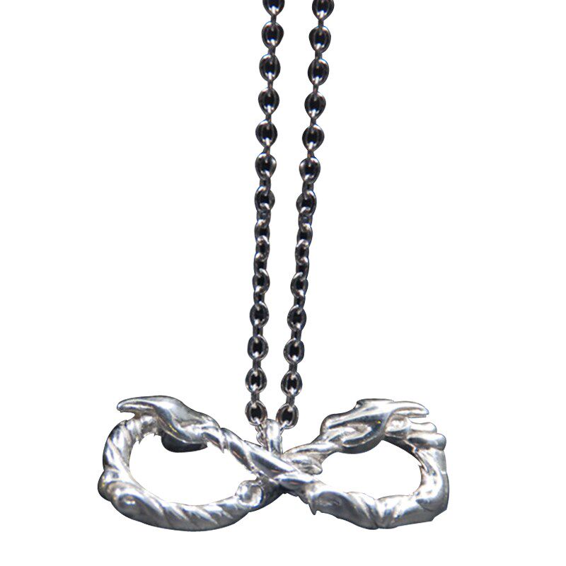 925银 日剧无间双龙同款 衔尾龙 噬尾龙 项链吊坠 生田斗真小栗旬