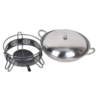 酒精炉小火锅架家用便携宿舍户外固体燃料块底座加厚单人干锅锅炉