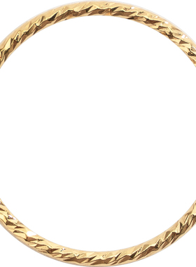 ERICEE注金绞花极细戒指