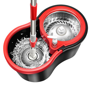 拖把杆旋转通用式拖地神器自动旋转拖把免手洗懒人家用拖布墩布桶