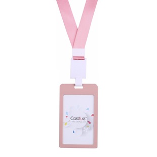 卡富仕热销款翻盖磨砂吊牌卡套可定制职工厂牌工号牌胸卡胸牌ID门禁卡识别证IC卡工作证保护壳带伸缩挂绳吊绳