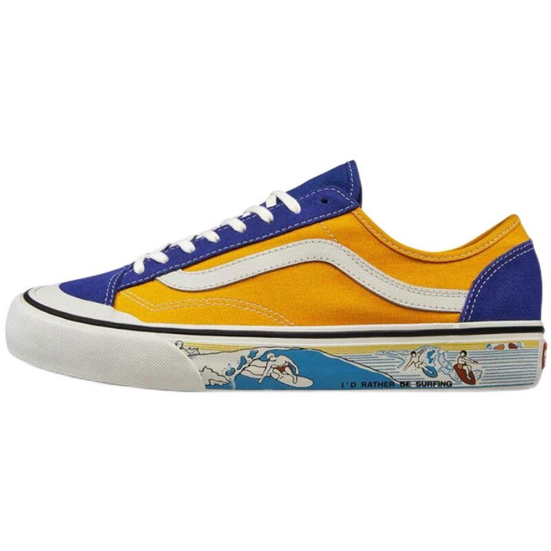 VANS STYLE 36 SF 红蓝低帮冲浪 男女休闲板鞋 帆布鞋VN0A3MVLWYS