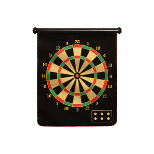 健力王飞镖盘套装磁性大号家用安全吸铁石靶强磁力布软镖两面飞标