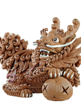 大师工艺礼中式风家居门石湾陶瓷