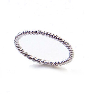 韩版999纯银戒指麻花戒指老银手工足银时尚个性女尾戒情侣对戒指