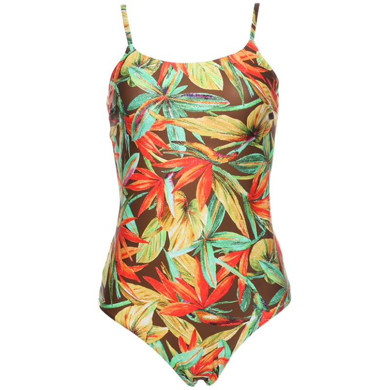 SELMARK 天堂鸟系列吊带三角连体泳衣性感显瘦度假泳衣BA058
