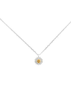 小雏菊纯银韩国甜蜜风锁骨链