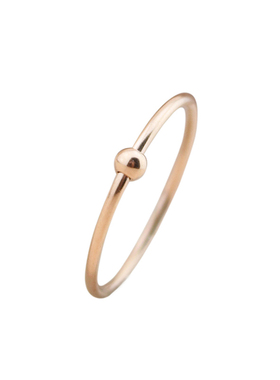 钛钢转运小金珠戒指小细金豆豆潮