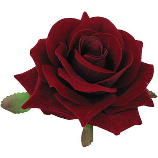 仿真绒布玫瑰大花朵胸花女头饰发边夹布艺胸针新娘头花指环搭配饰