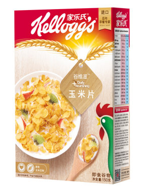 进口低脂谷物圈干吃香甜玉米片