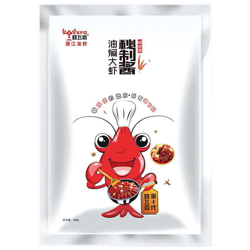 晓飞歌潜江油焖大虾调料麻辣小龙虾秘制酱香辣虾酱十三香虾膏