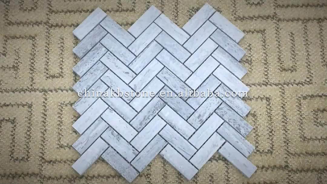 Black And White Mixed Tiles Natural Stone Interior Wall Tiles Marble