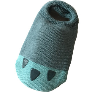 儿童地板袜婴儿学步袜加厚毛圈男女宝宝秋冬硅胶防滑软底纯棉船袜