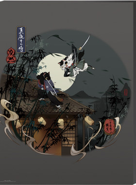 画猫浮世绘梦唐雅宋无框装饰画桌面摆设布艺画原创动漫周边文具品