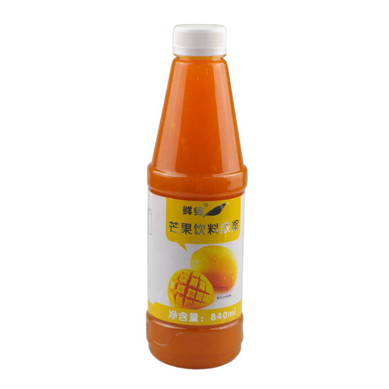 鲜活芒果含果肉果酱 鲜绿华南芒冲饮果汁