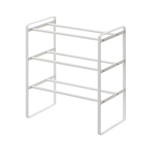 山崎实业 yamazaki 三层可伸缩鞋架落地鞋子收纳架 frame 7555