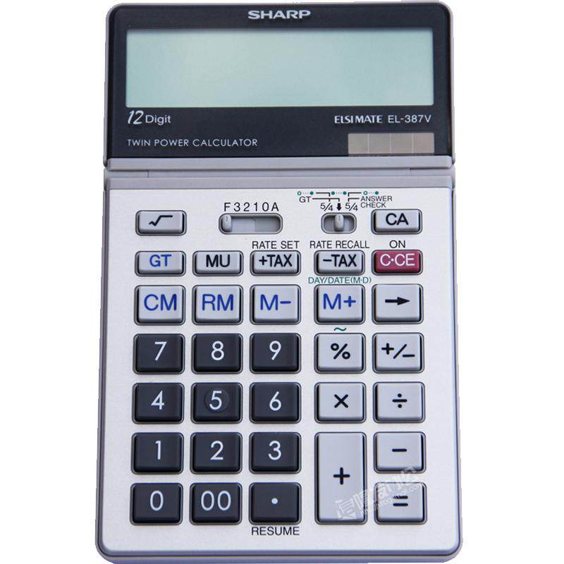 夏普税率税金财务办公用计算器