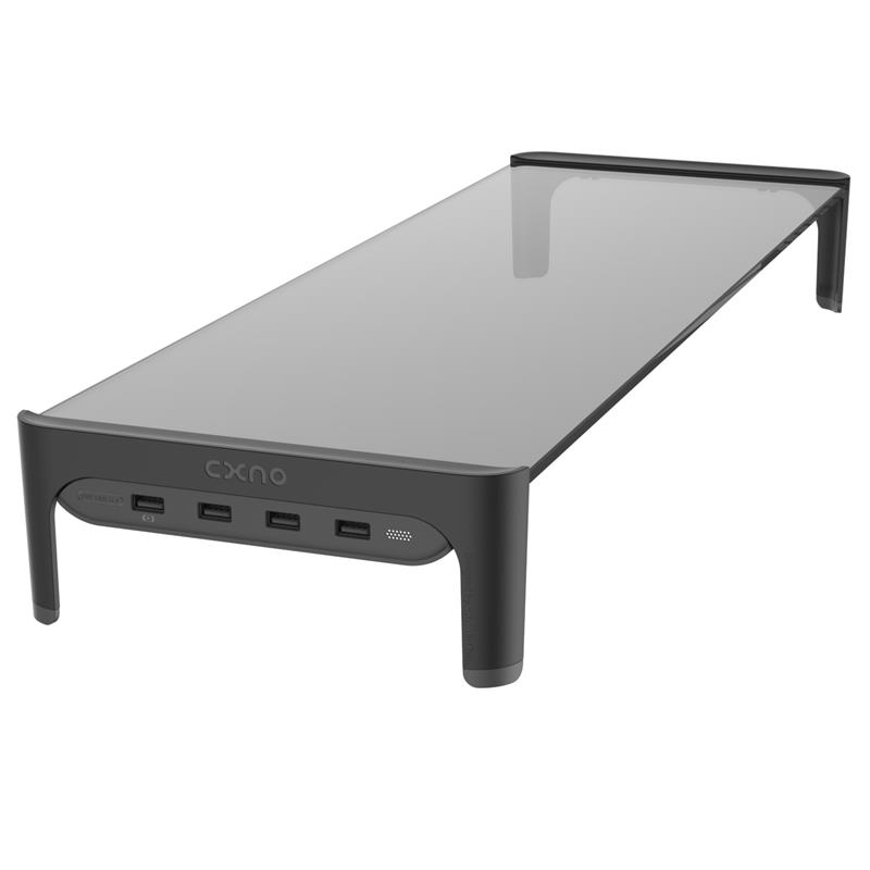CXNO显示器增高架笔记本增高键盘收纳架USB3.0集线器HUB手机充电