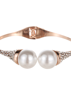 网红大珍珠原创手镯个性百搭小众