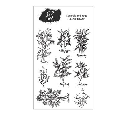 印章复古植物橡皮章拼贴章手帐