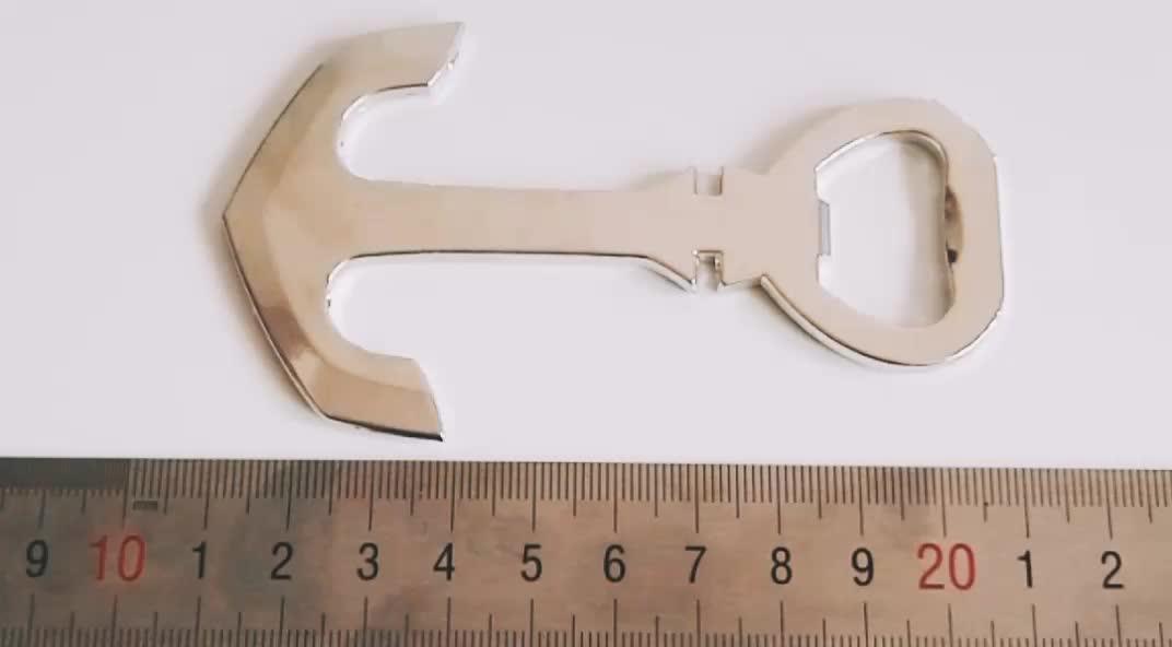 Wholesale Zinc Alloy Metal New Design Boat Anchor Beer Bottle Opener