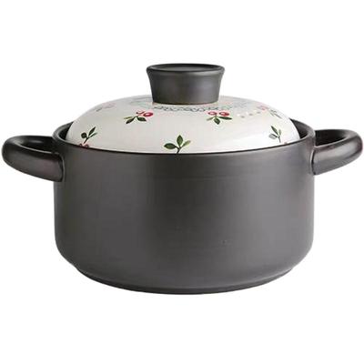 日式风陶瓷燃气耐热汤锅