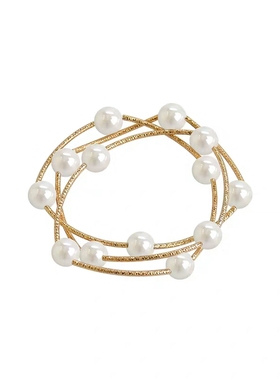 彩色贝珠手串项链毛衣链