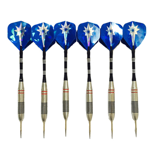 24克6只 专业不锈钢飞镖 比赛级用 耐用飞镖针 金属飞标