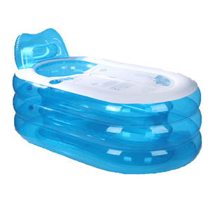 成人充气浴缸泡澡沐浴盆可折叠大人家用药浴洗澡浴池单人大号加厚