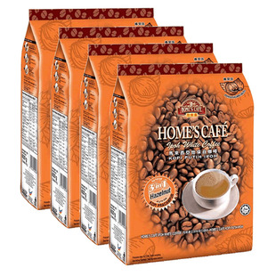 【送1袋】马来西亚进口故乡浓怡保怡宝 速溶白咖啡榛果味600g*3袋