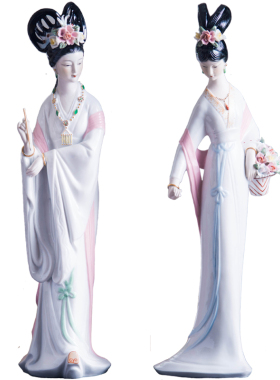 精品唐朝仕女人物摆件手工艺术品