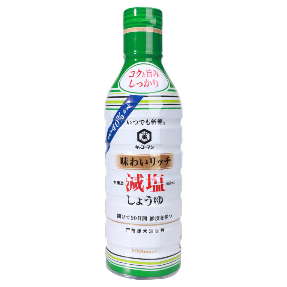 日本进口龟甲万鲜榨减盐味淋酱油